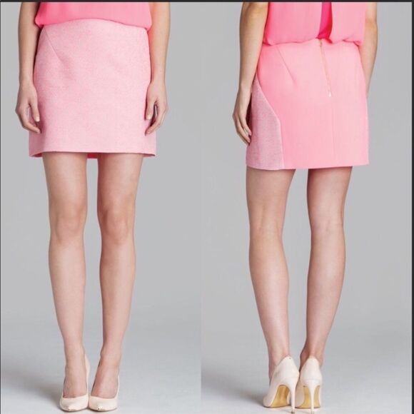 Ted Baker London Juleen Boucle Pink Mini Skirt - Picture 1 of 11